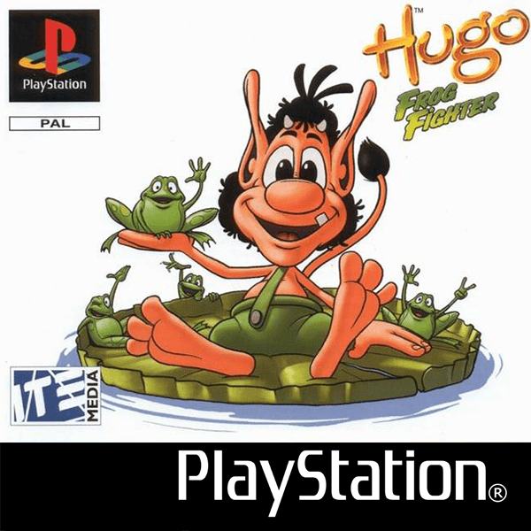 Hugo Frog Fighter box art for Playstation